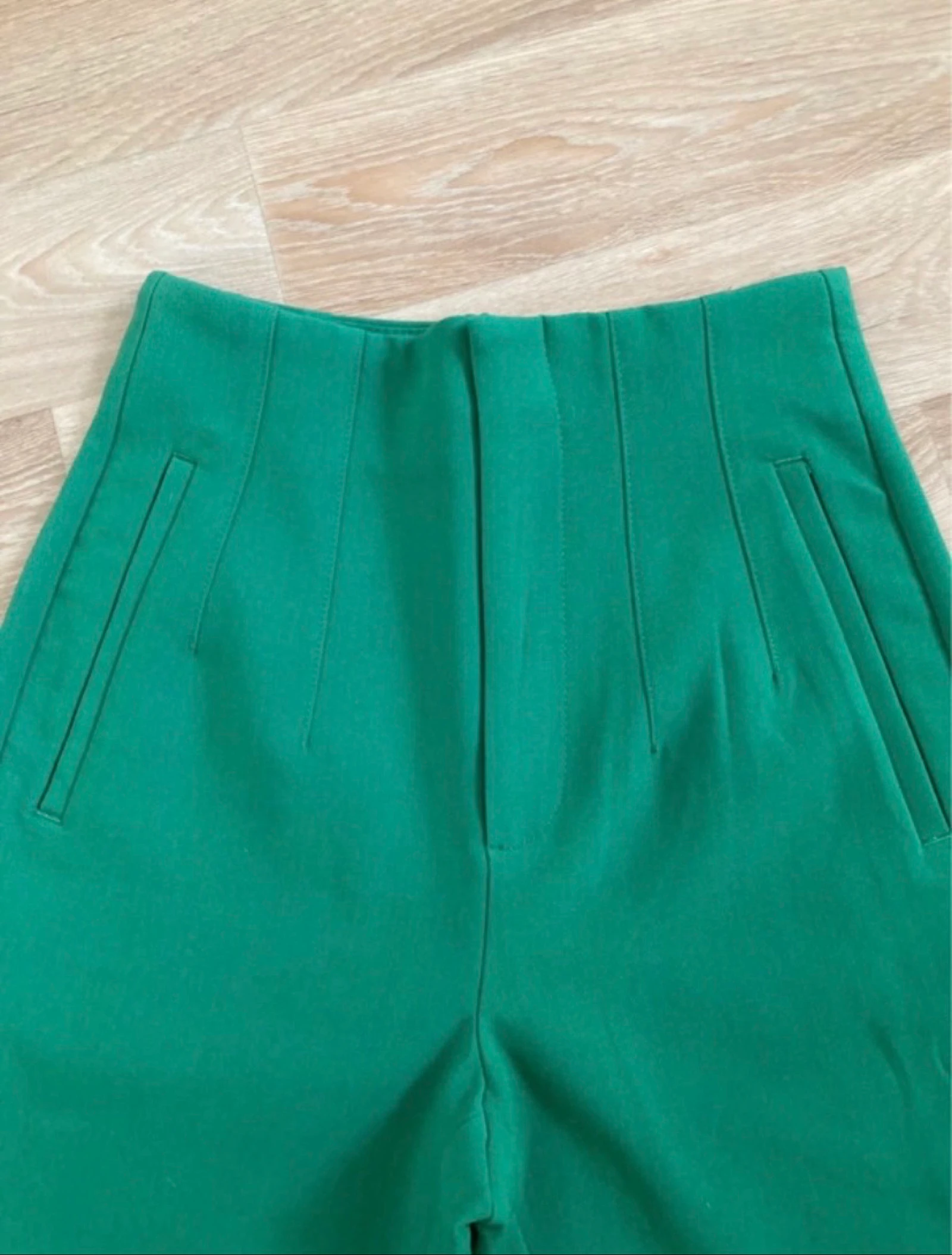 Calça de alfaiataria verde Stradivarius – photo 2